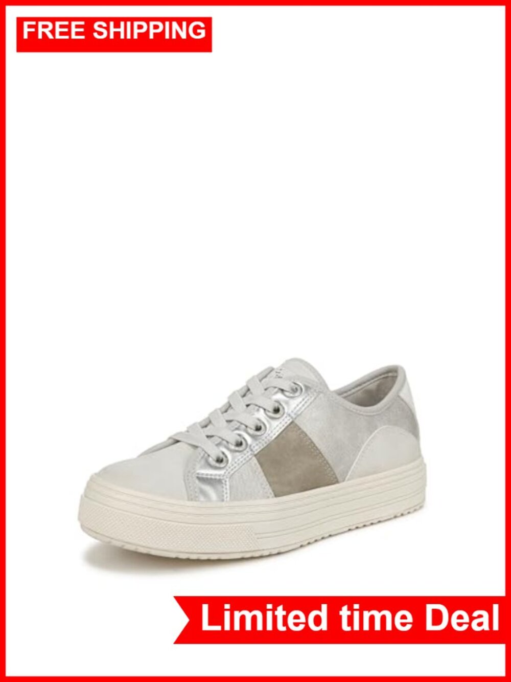 Women's Platform Fashion Sneakers Vegan Faux-Leather Casual
